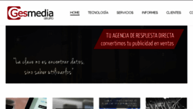 What Gesmedia.es website looked like in 2018 (5 years ago)