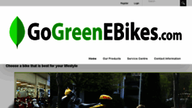 What Gogreenebikes.com website looked like in 2018 (5 years ago)