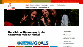 What Gesamtschule-schinkel.de website looked like in 2018 (5 years ago)