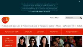 What Gsk.fr website looked like in 2018 (5 years ago)
