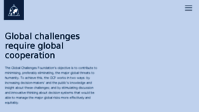 What Globalchallenges.org website looked like in 2018 (6 years ago)