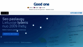 What Goodone.lt website looked like in 2018 (6 years ago)