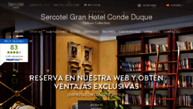 What Granhotelcondeduque.com website looked like in 2018 (5 years ago)