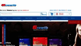 What Growthsupplements.com.br website looked like in 2018 (5 years ago)