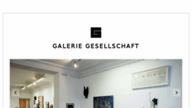 What Galerie-gesellschaft.de website looked like in 2018 (5 years ago)