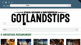 What Gotlandstips.se website looked like in 2018 (6 years ago)