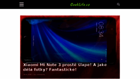 What Geeklife.cz website looked like in 2018 (8 years ago)