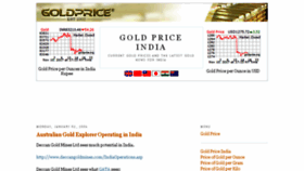 What Goldprice.in website looked like in 2018 (5 years ago)