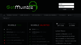 What Gotmumble.com website looked like in 2018 (5 years ago)