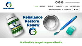 What Greatoralhealth.com website looked like in 2018 (5 years ago)