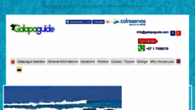 What Galapaguide.com website looked like in 2018 (5 years ago)