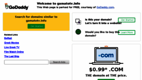 What Gamatotv.info website looked like in 2018 (5 years ago)