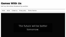 What Gameswith.us website looked like in 2018 (7 years ago)