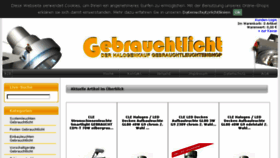 What Gebrauchtlicht.de website looked like in 2018 (5 years ago)