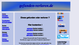 What Gefunden-verloren.de website looked like in 2018 (5 years ago)
