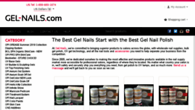 What Gel-nails.com website looked like in 2018 (5 years ago)