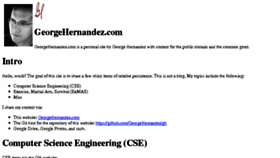 What Georgehernandez.com website looked like in 2018 (6 years ago)