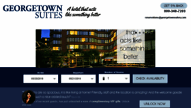 What Georgetownsuites.com website looked like in 2018 (5 years ago)