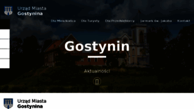 What Gostynin.pl website looked like in 2018 (5 years ago)