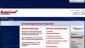 What Gemeinde-andermatt.ch website looked like in 2018 (5 years ago)