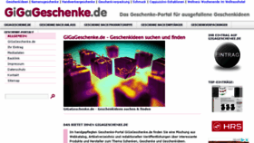 What Gigageschenke.de website looked like in 2018 (5 years ago)