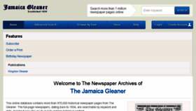 What Gleanerarchives.com website looked like in 2018 (5 years ago)