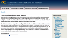What Glueckwunsch-hochzeit-sprueche.de website looked like in 2018 (5 years ago)