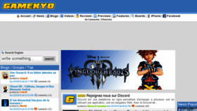 What Gamekyo.fr website looked like in 2018 (6 years ago)