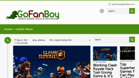 What Gofanboy.com website looked like in 2018 (5 years ago)