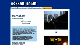 What Gokhanengin.com website looked like in 2018 (5 years ago)