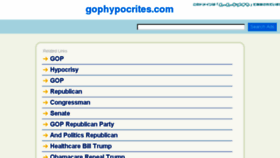 What Gophypocrites.com website looked like in 2018 (5 years ago)