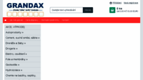 What Grandax.cz website looked like in 2018 (5 years ago)
