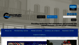 What Granburychamber.com website looked like in 2018 (5 years ago)