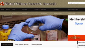 What Globalscienceresearchjournals.org website looked like in 2018 (7 years ago)