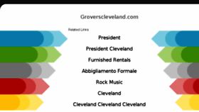 What Groverscleveland.com website looked like in 2018 (5 years ago)