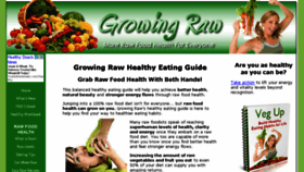What Growingraw.com website looked like in 2018 (5 years ago)