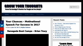 What Growyourthoughts.com website looked like in 2018 (5 years ago)