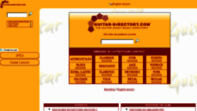 What Guitar-directory.com website looked like in 2018 (5 years ago)