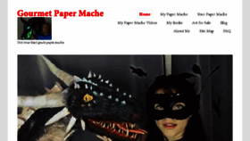 What Gourmetpapermache.com website looked like in 2018 (6 years ago)