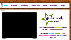 What Girlsrockmathematics.com website looked like in 2018 (5 years ago)