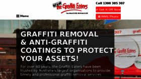 What Graffitieaters.com.au website looked like in 2018 (5 years ago)