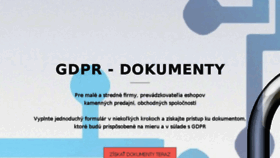 What Gdpr-dokumenty.eu website looked like in 2018 (5 years ago)