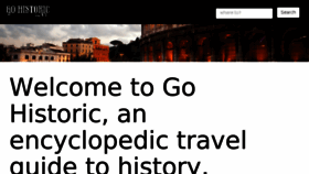 What Gohistoric.com website looked like in 2018 (5 years ago)