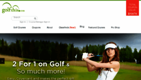 What Golfthis.com website looked like in 2018 (5 years ago)