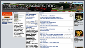 What Grandprixgames.org website looked like in 2018 (5 years ago)