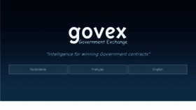 What Govex.be website looked like in 2018 (5 years ago)