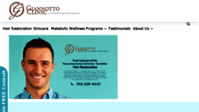 What Giannottoclinic.com website looked like in 2018 (6 years ago)