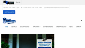 What Geelongsecuritydoors.com.au website looked like in 2018 (5 years ago)
