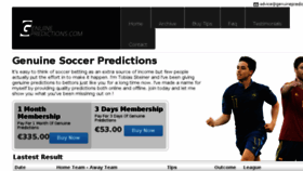 What Genuinepredictions.com website looked like in 2018 (5 years ago)