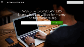 What Gigblasters.com website looked like in 2018 (5 years ago)